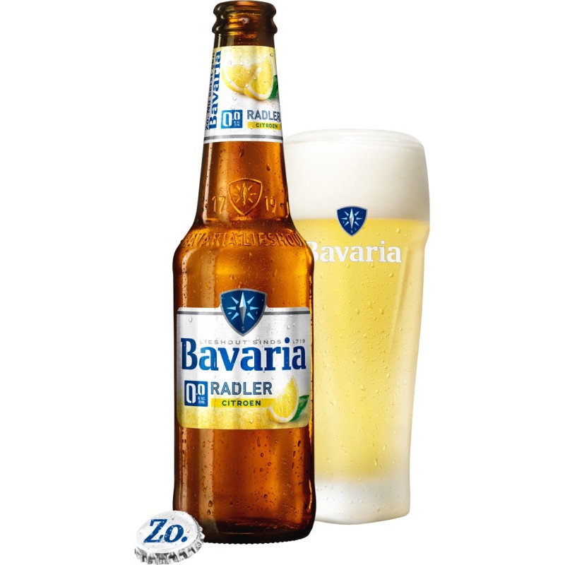 Bavaria Radler Lemon 0.0% Alcoholvrij Flesjes 30cl Krat PRIJS 11.00 ...